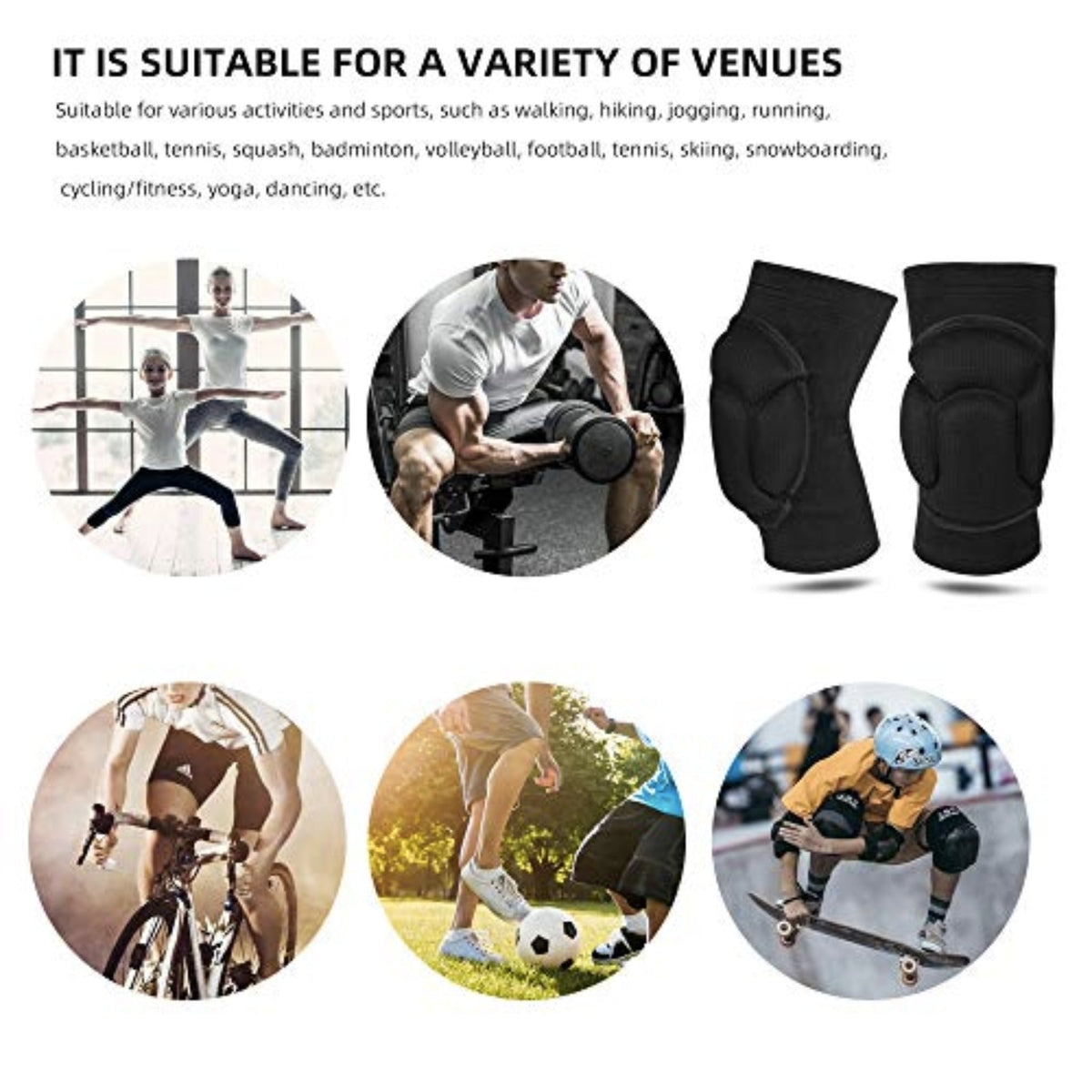 Protective Knee Pads - Pair Gym accessories SUPPS247  - Image 2