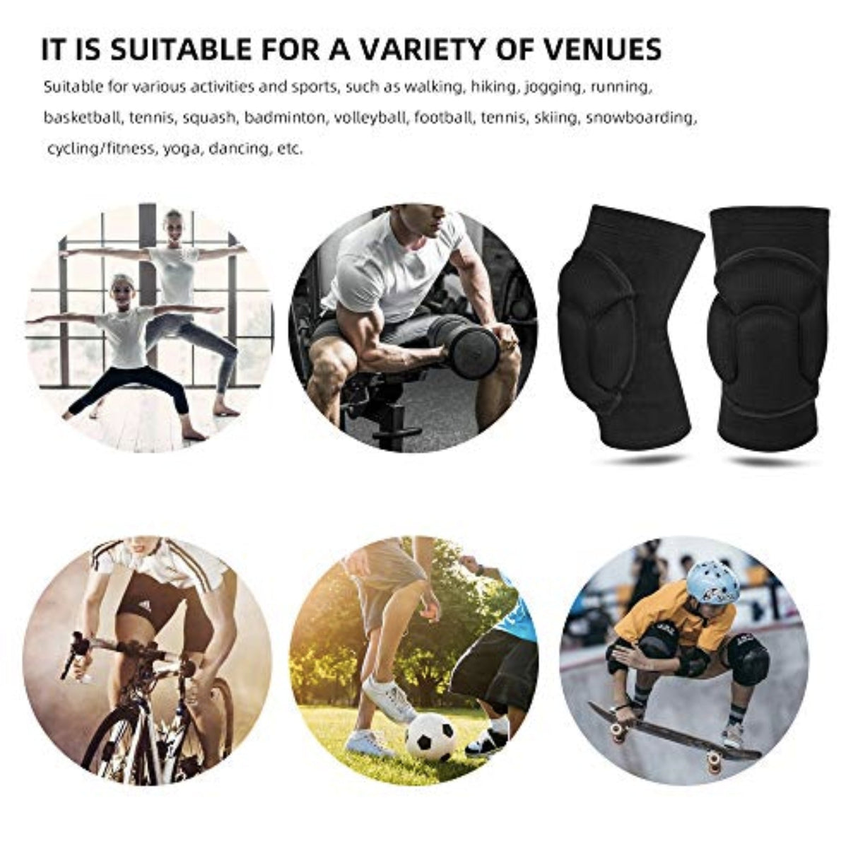 Protective Knee Pads - Pair Gym accessories SUPPS247 