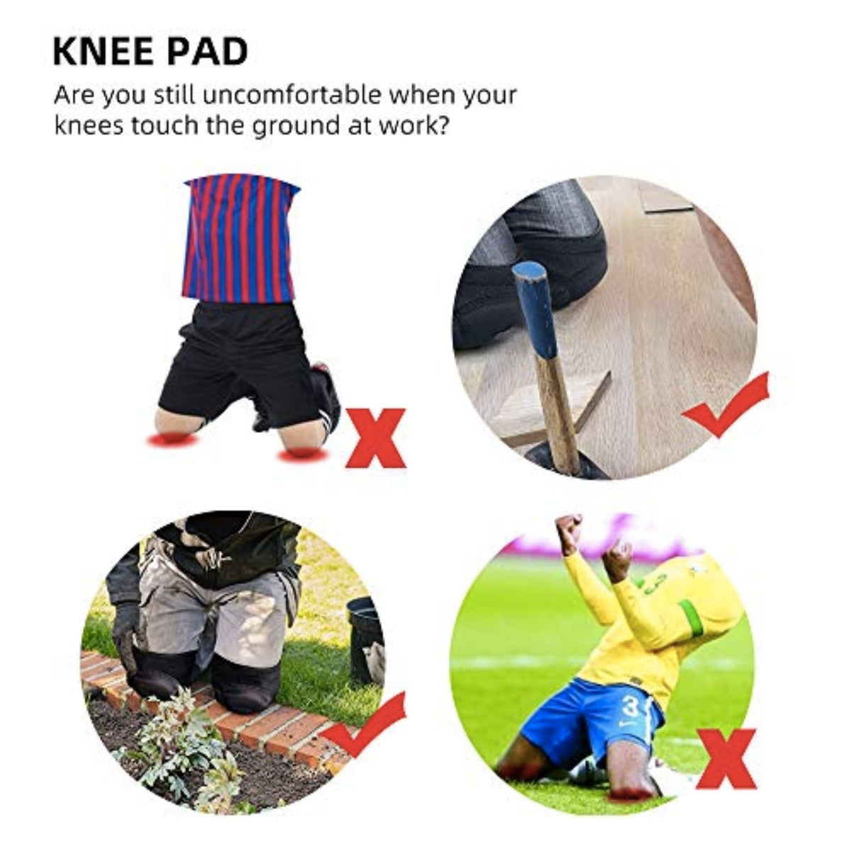 Protective Knee Pads - Pair Gym accessories SUPPS247  - Image 3