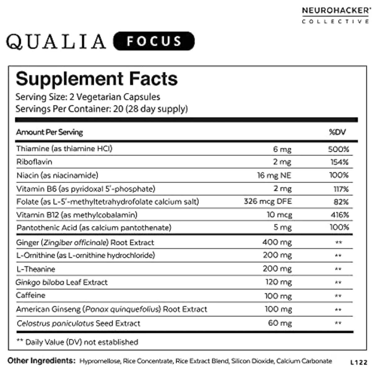 Qualia FOCUS for Memory And Motivation FOCUS & ENERGY SUPPS247 