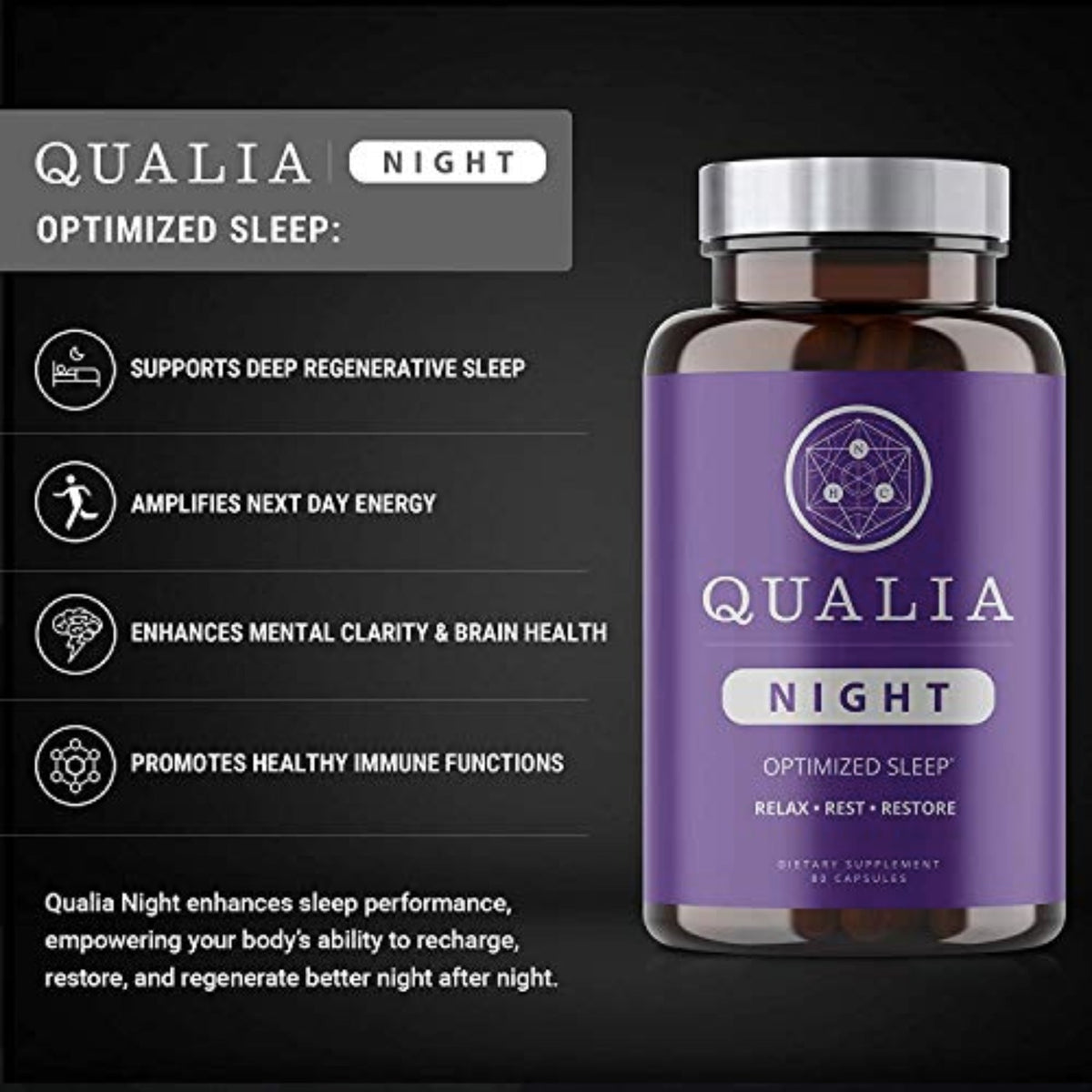 Qualia Night by Neurohacker Sleeping Aids SUPPS247  - Image 4