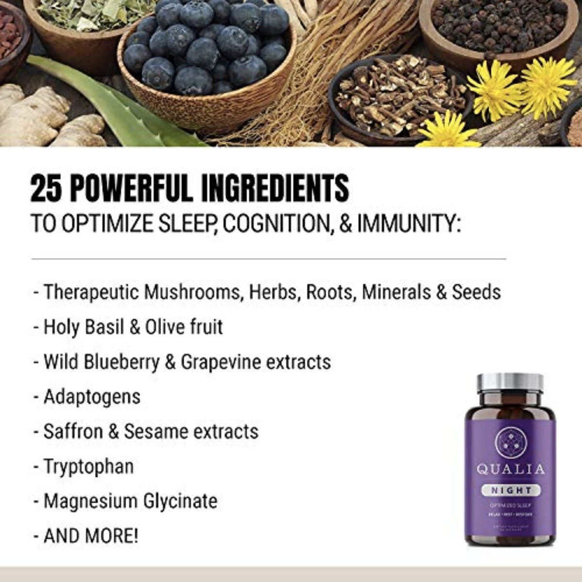 Qualia Night by Neurohacker Sleeping Aids SUPPS247  - Image 3