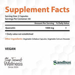 Quercetin 1000mg Antioxidants SUPPS247 