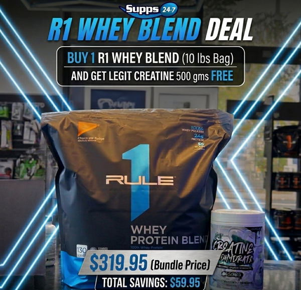 R1 Whey Protein Blend 10lbs + FREE Legit Creatine