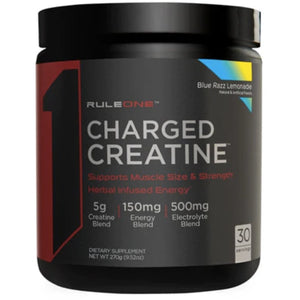 R1 Charged Creatine By Rule 1 CREATINE SUPPS247 BLUE RAZZ LEMONADE 