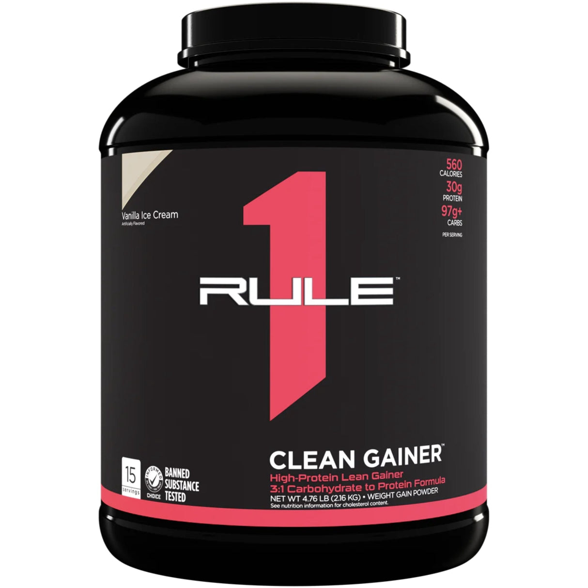 R1 Clean Gainer by Rule One GAINER RULE 1 Vanilla 15 Serves 