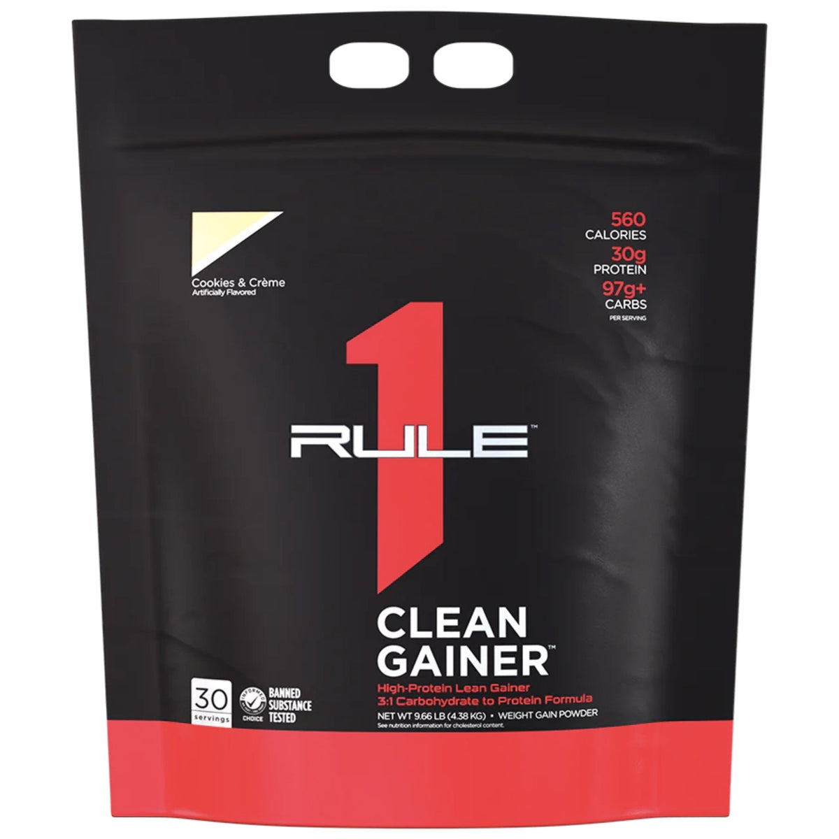 R1 Clean Gainer by Rule One GAINER RULE 1 Cookies & Creme 30 Serves  - Image 6