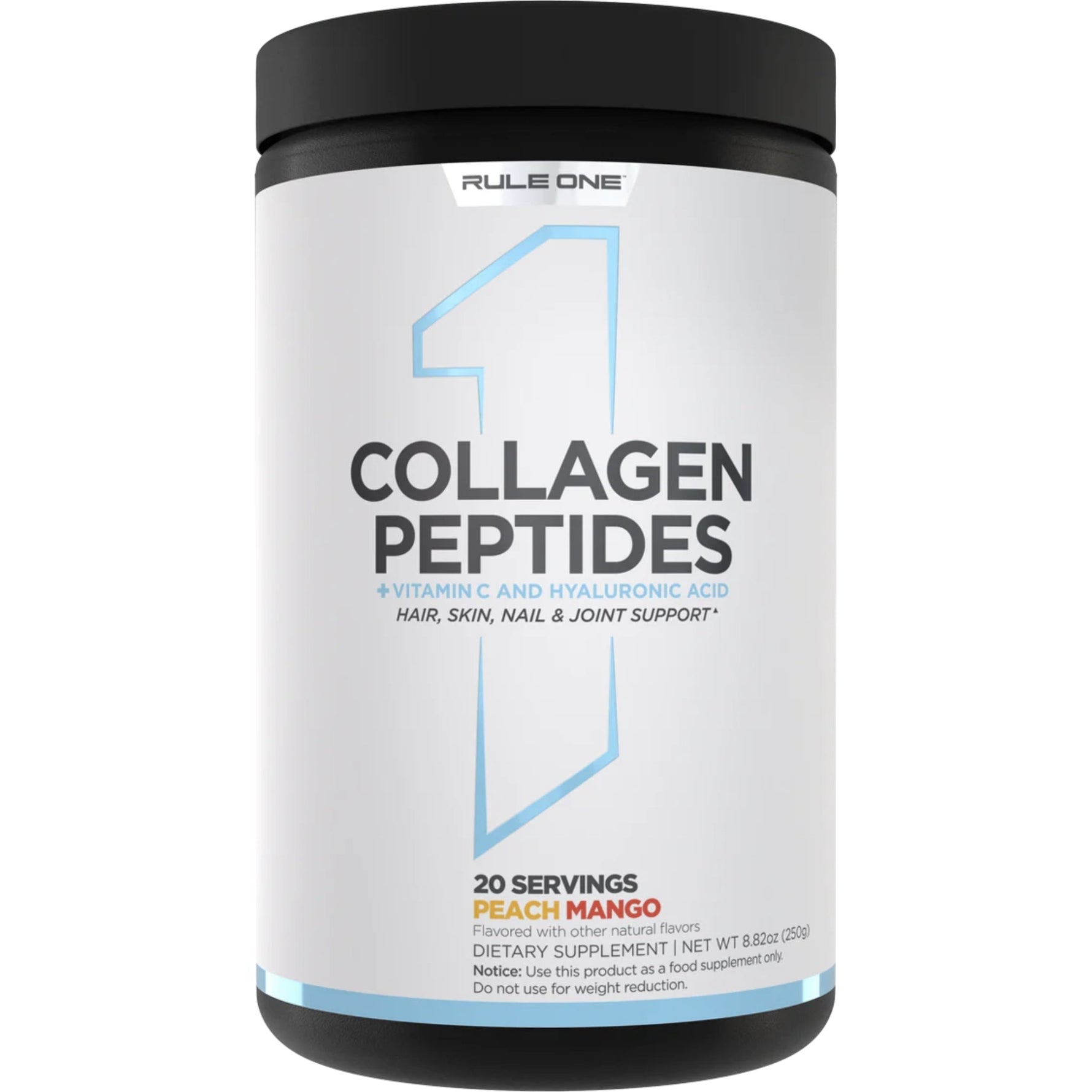 R1 Collagen Peptides by Rule One Collagen RULE1 20 Serves Peach Mango 