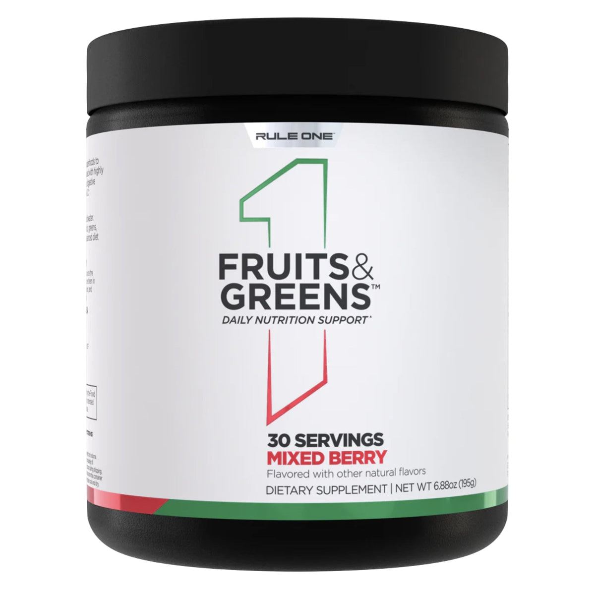 R1 Energized Fruits & Greens by Rule One Nitric Oxide Boosters RULE1 30 Serves Mixed Berry  - Image 3