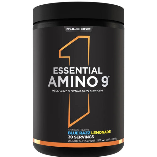 R1 Essential Amino 9 by Rule One Amino Acids RULE 1 Blue Razz Lemonade 