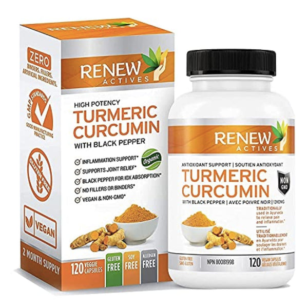 Double Strength Organic Turmeric + Black Pepper by Renew