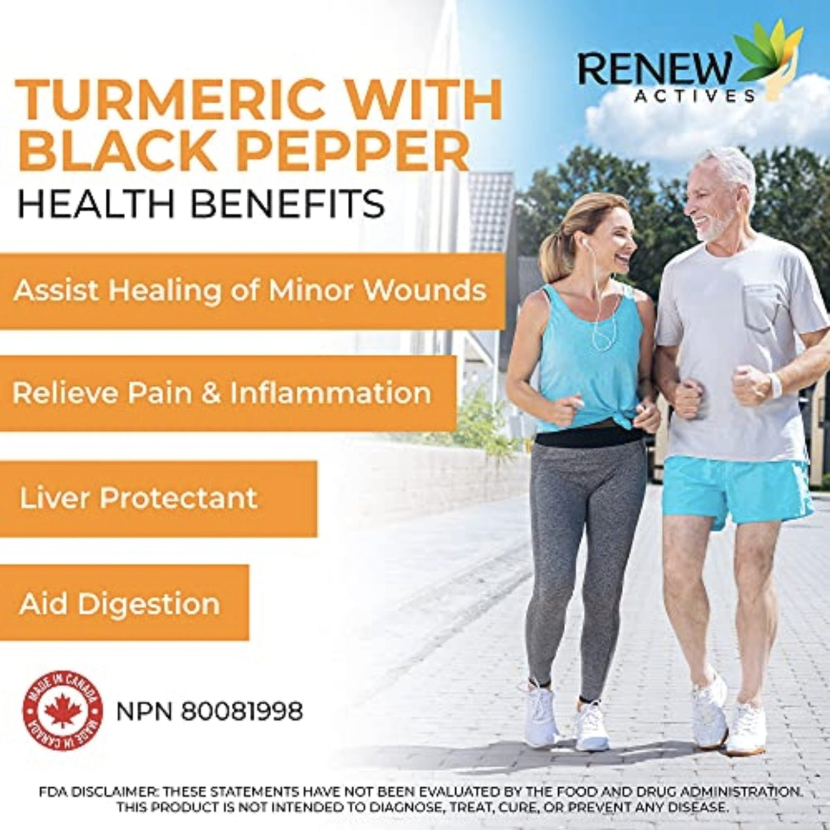Renew High Potency Turmeric with Black Pepper Turmeric SUPPS247  - Image 3