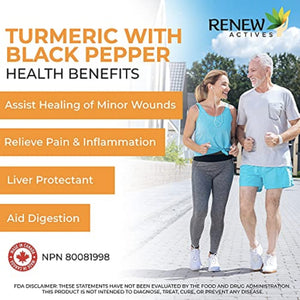 Renew High Potency Turmeric with Black Pepper Turmeric SUPPS247 