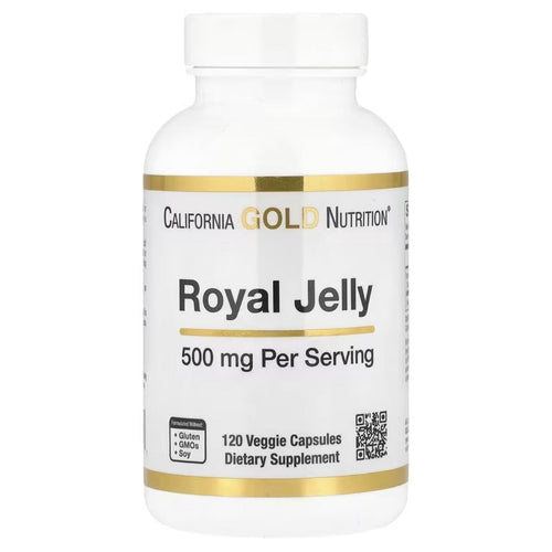 Royal Jelly 500 mg by California Gold Nutrition Vitamins, Minerals & Supplements California GOLD Nutrition 120 Capsules 