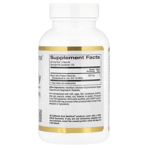 Royal Jelly 500 mg by California Gold Nutrition Vitamins, Minerals & Supplements California GOLD Nutrition 