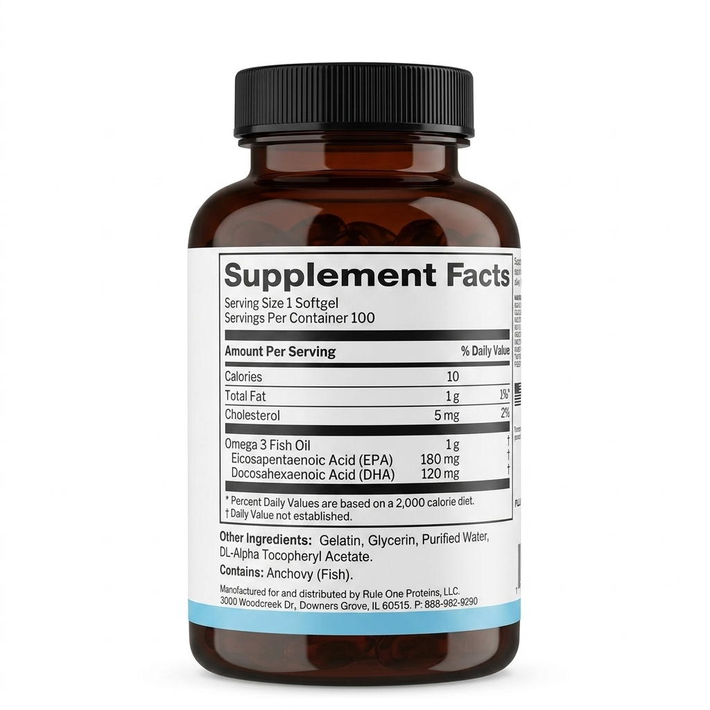 Rule 1 Fish Oil Omega-3 Fatty Acids - Image 3