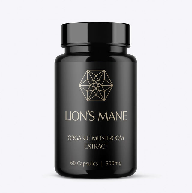 Lion's Mane Organic Mushroom Capsules 500mg By Nature's Body General Nature's Body 