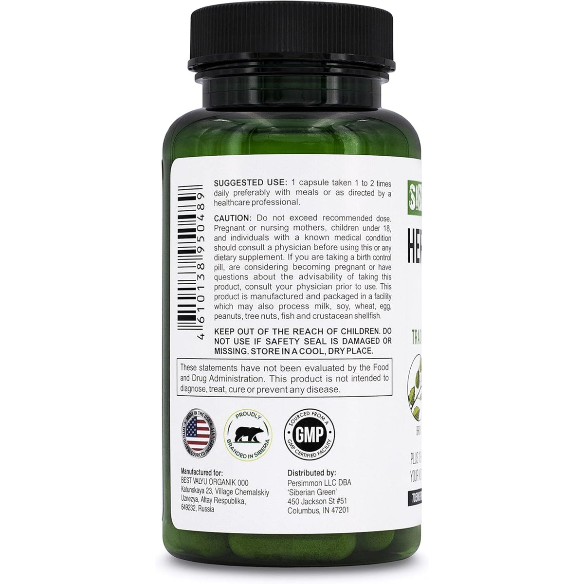 Siberian Green Herbal Kidney Detox 60 C kidney support SUPPS247  - Image 2