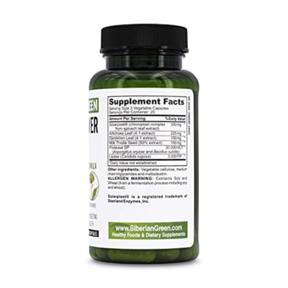 Siberian Green Herbal Liver Detox 60 CT liver support SUPPS247  - Image 2