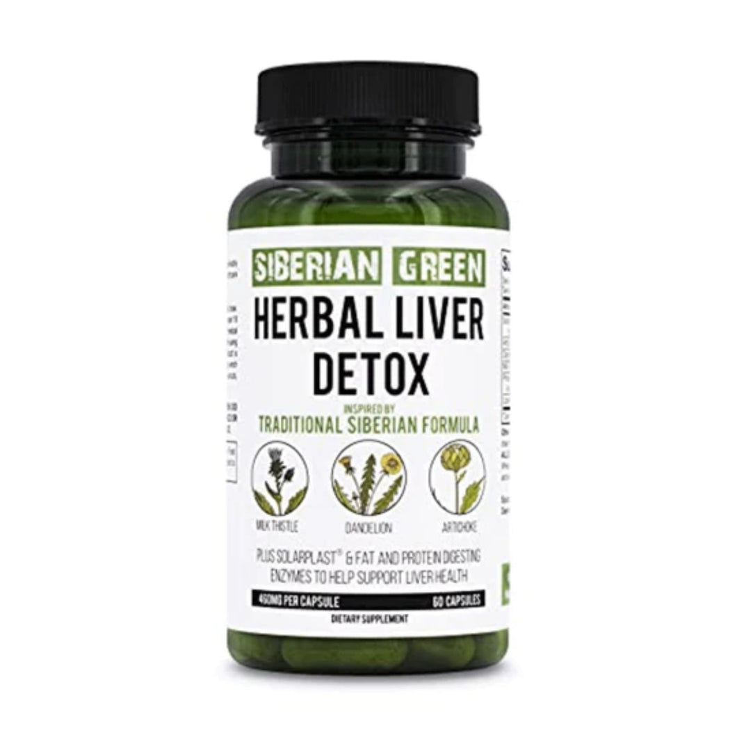Siberian Green Herbal Liver Detox 60 CT liver support SUPPS247 