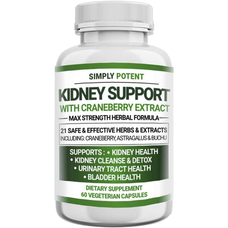 Simply Potent Kidney Support With Cranberry Extract - 60 kidney support SUPPS247 