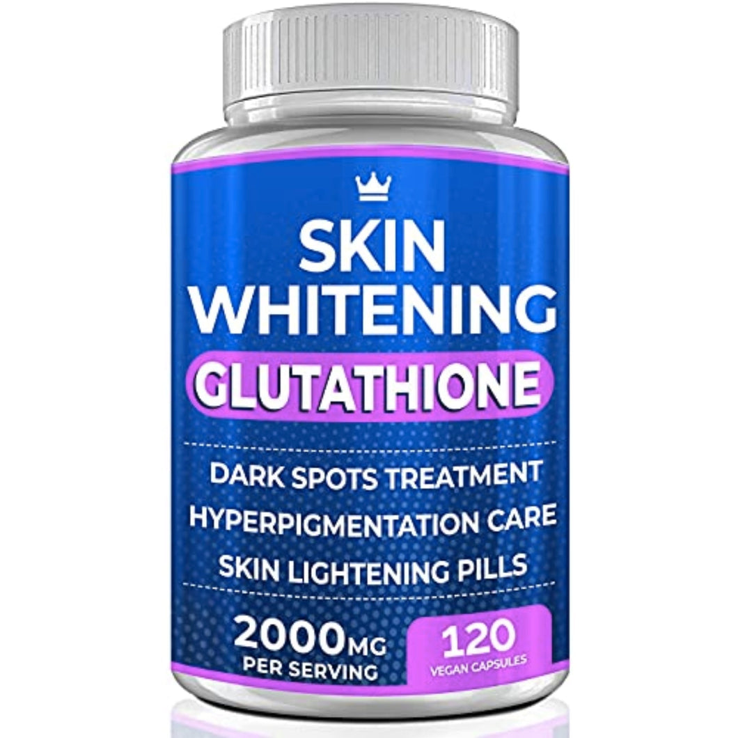 Glutathione Whitening Pills - 2000mg GENERAL HEALTH Not specified 120 Count (Pack of 1) 