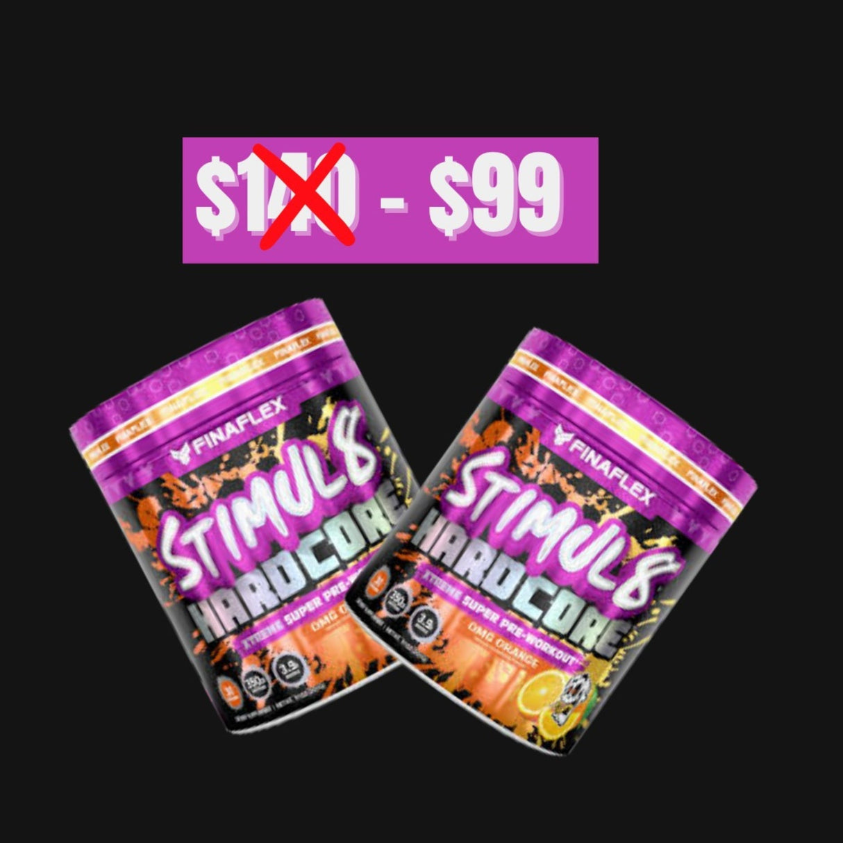 Stimul8 Hardcore by Finaflex TWIN PACK PRE WORKOUT FINAFLEX 