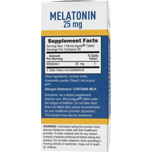 Jet Lag Relief Melatonin 25mg Sleep Supplements SUPPS247 