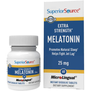 Jet Lag Relief Melatonin 25mg Sleep Supplements SUPPS247 