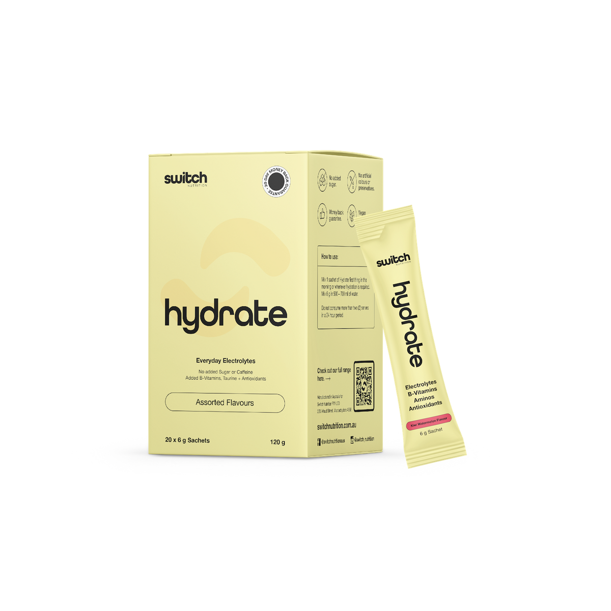 Switch Nutrition Hydrate – 20 Sachets Lemon Lime - Image 4
