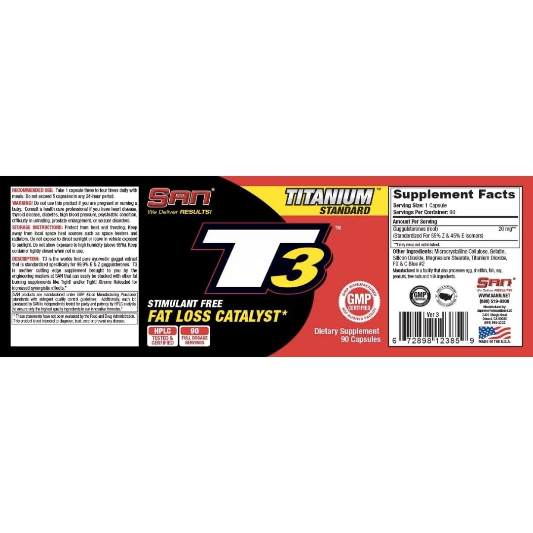T3 Stimulant-Free by SAN Nutrition Fat Burners SAN Nutrition 