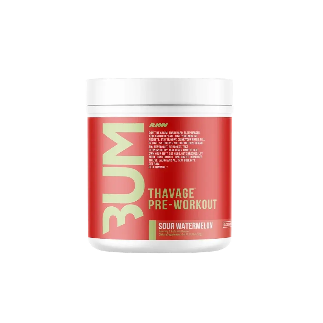 Bum Raw Thavage Pre-Workout – 40 Servings Sour Watermelon - Image 17