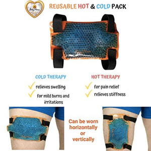 Thigh and Hamstring Brace Wrap with Hot and Cold Pack Gym accessories SUPPS247 