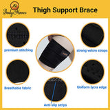 Thigh and Hamstring Brace Wrap with Hot and Cold Pack Gym accessories SUPPS247 