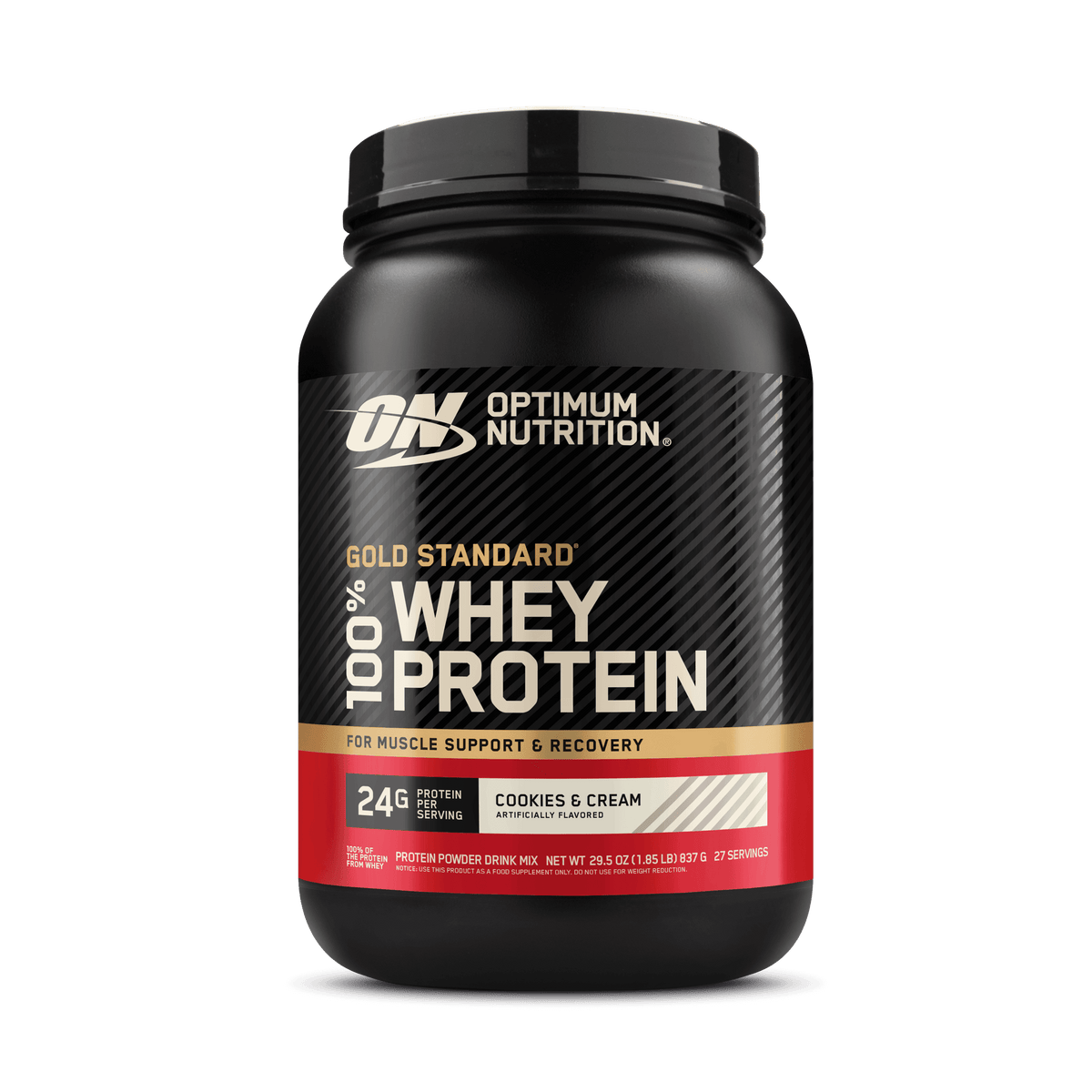 Optimum Nutrition Gold Standard 100% Whey 2LB Cookies & Cream - Image 7