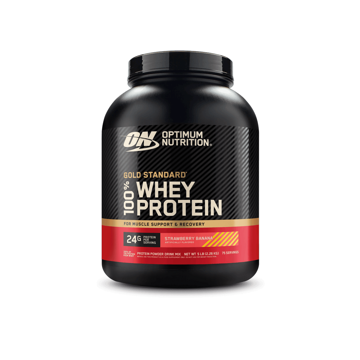 Optimum Nutrition Gold Standard 100% Whey 5LB Strawberry Banana