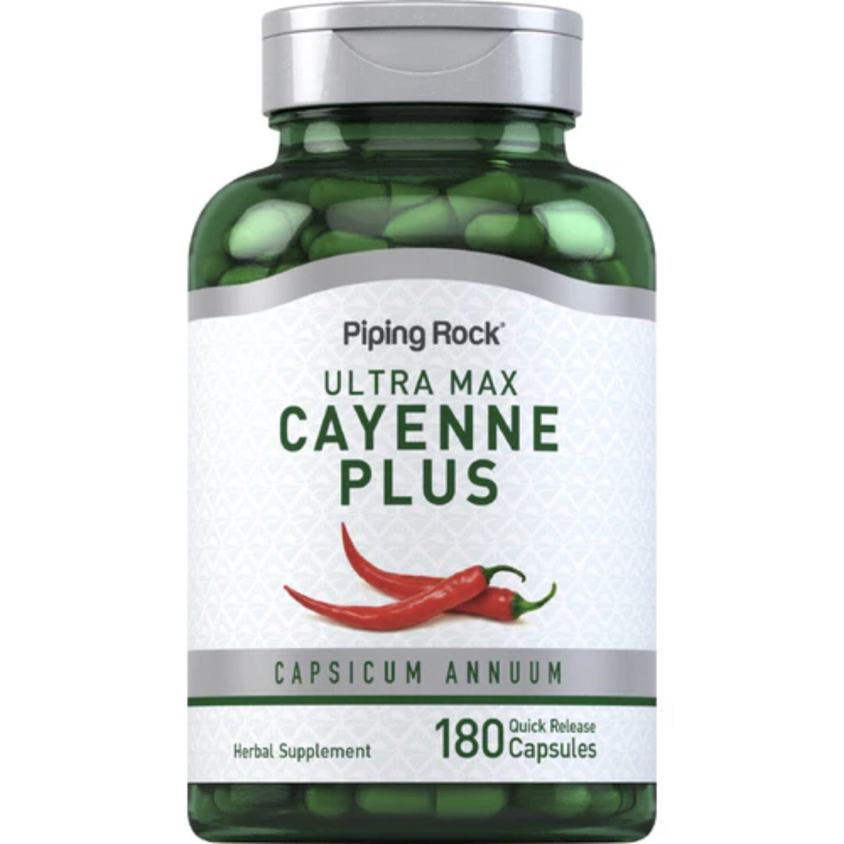 Ultra Max Cayenne Plus by Piping Rock Herbal Supplements Piping Rock 180 Counts 