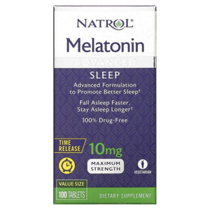 Natrol Melatonin Advanced Sleep 10mg -100 count Sleeping Aids SUPPS247 