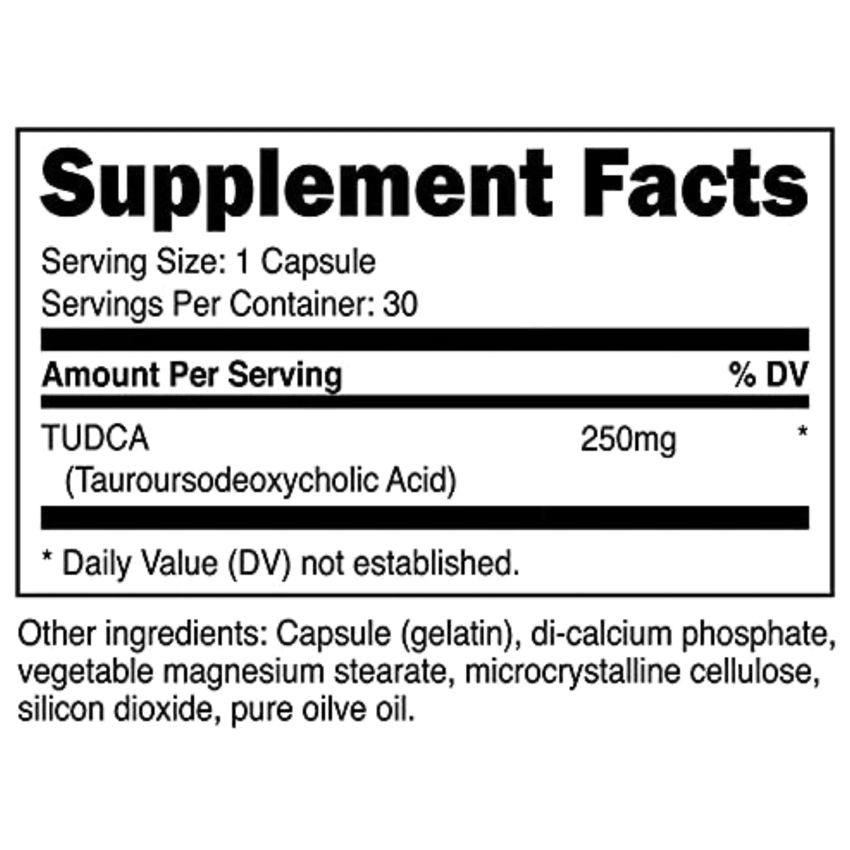 Nutricost Tudca 250mg liver support SUPPS247 