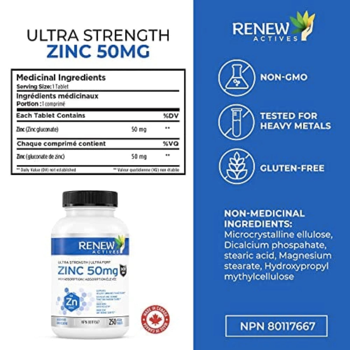 Ultra Strength Zinc 50mg Back to results SUPPS247  - Image 2