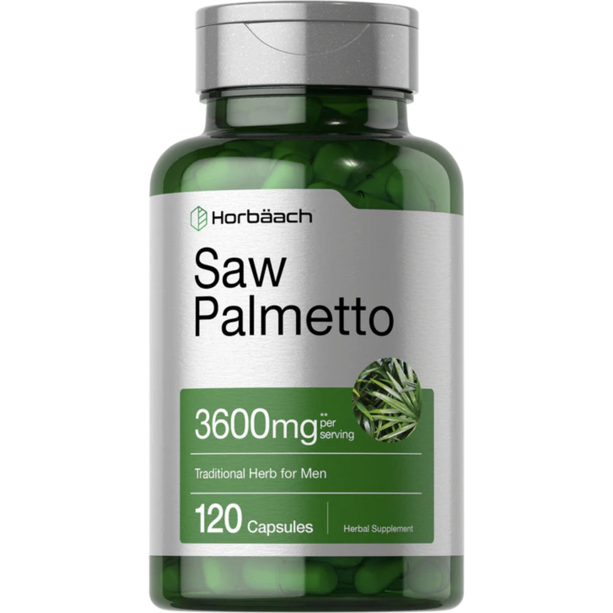 Saw Palmetto Extract | 3600mg | 120 Capsules by Horbaach Saw Palmetto SUPPS247  - Image 1