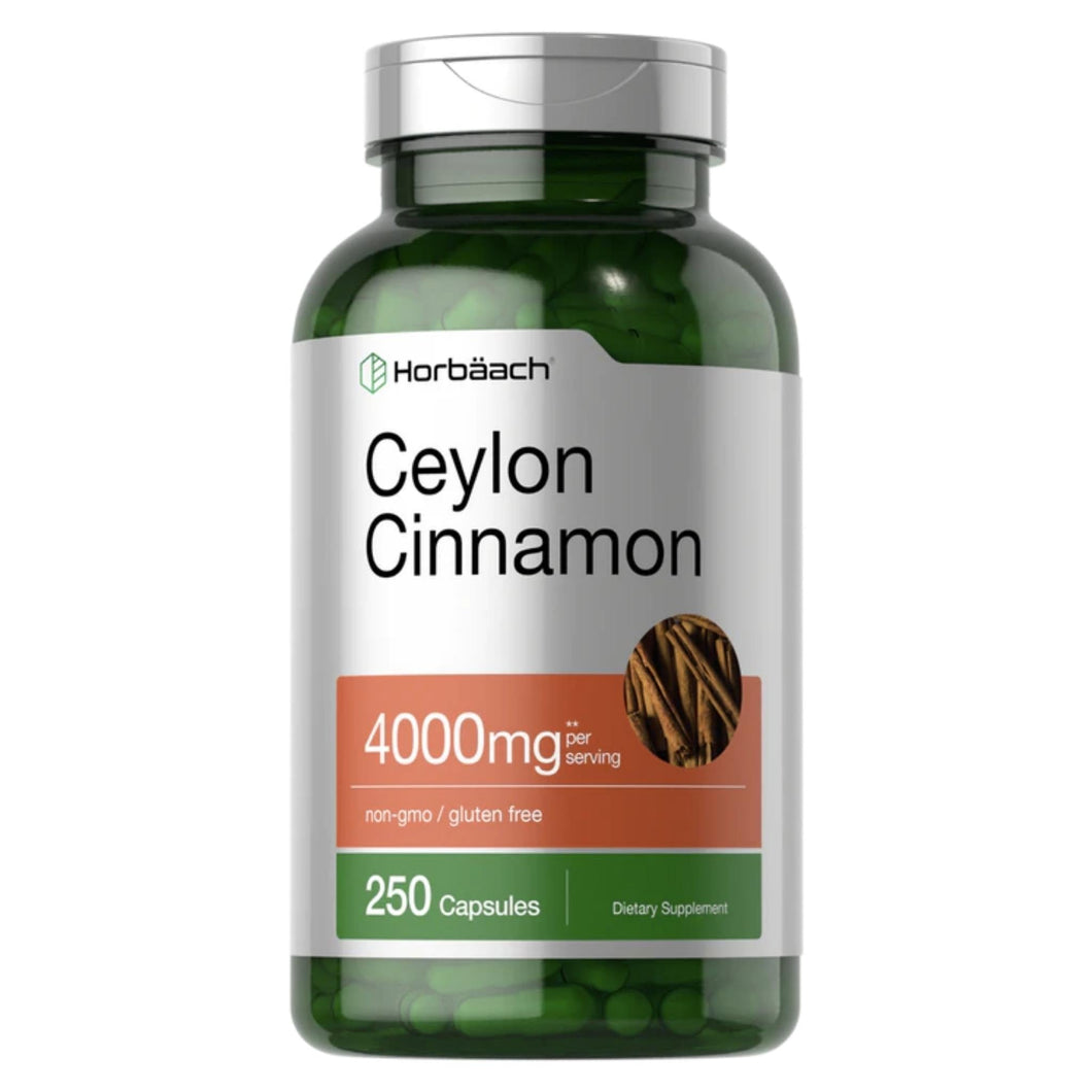 Ceylon Cinnamon 4000 mg 250 Capsules by Horbaach General SUPPS247 