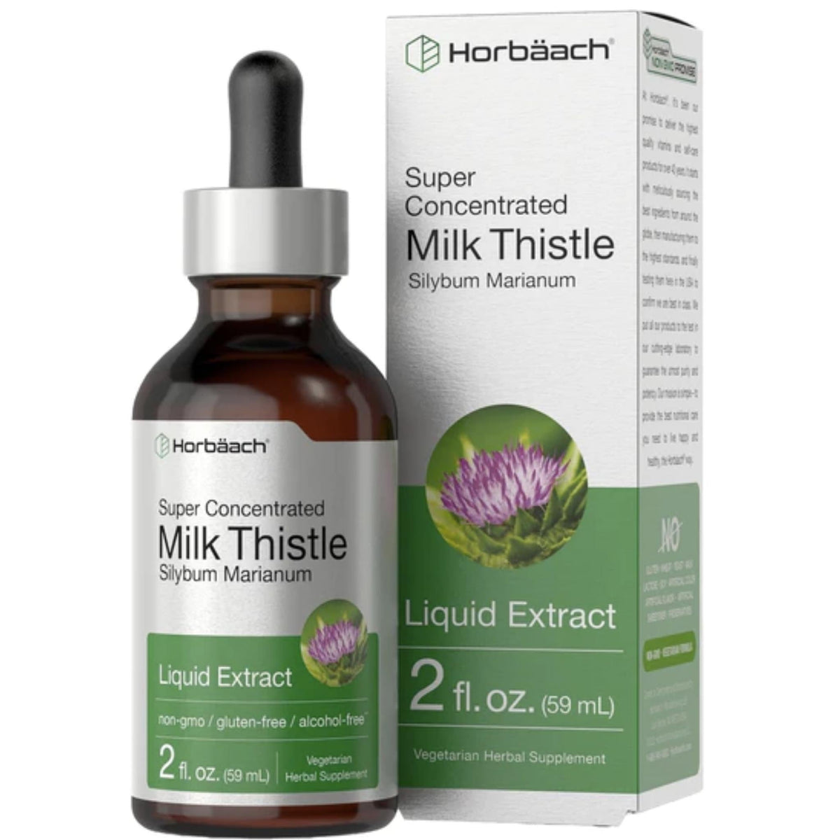 Milk Thistle Extract | 2 fl oz | Alcohol Free Milk Thistle SUPPS247  - Image 1