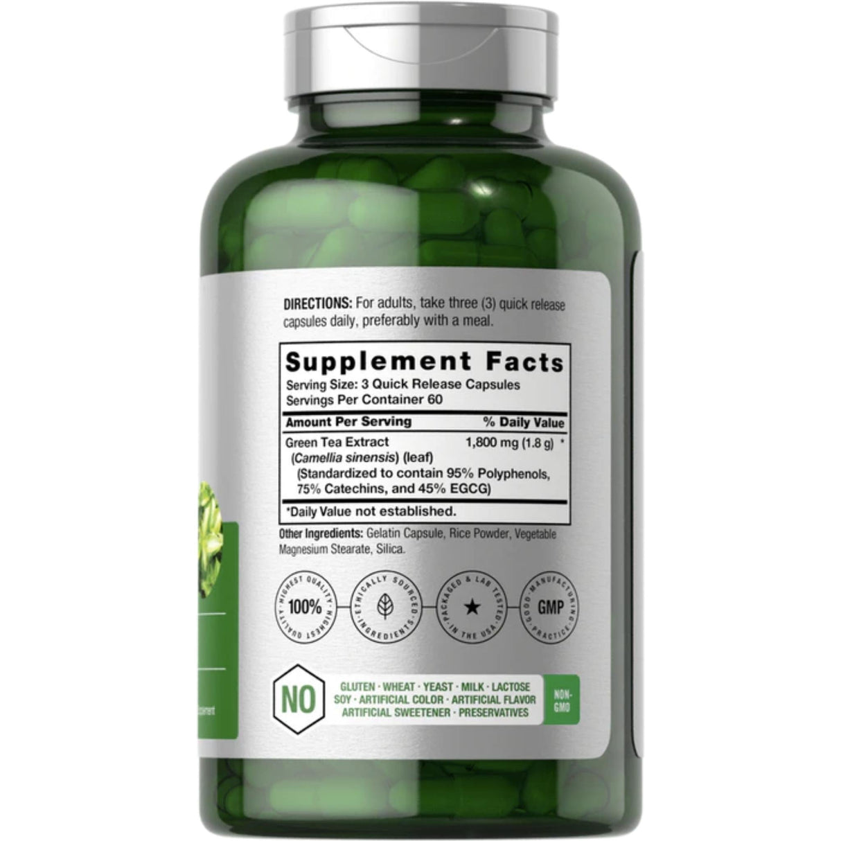 EGCG Green Tea Extract 1800 mg Herbal Supplements SUPPS247 