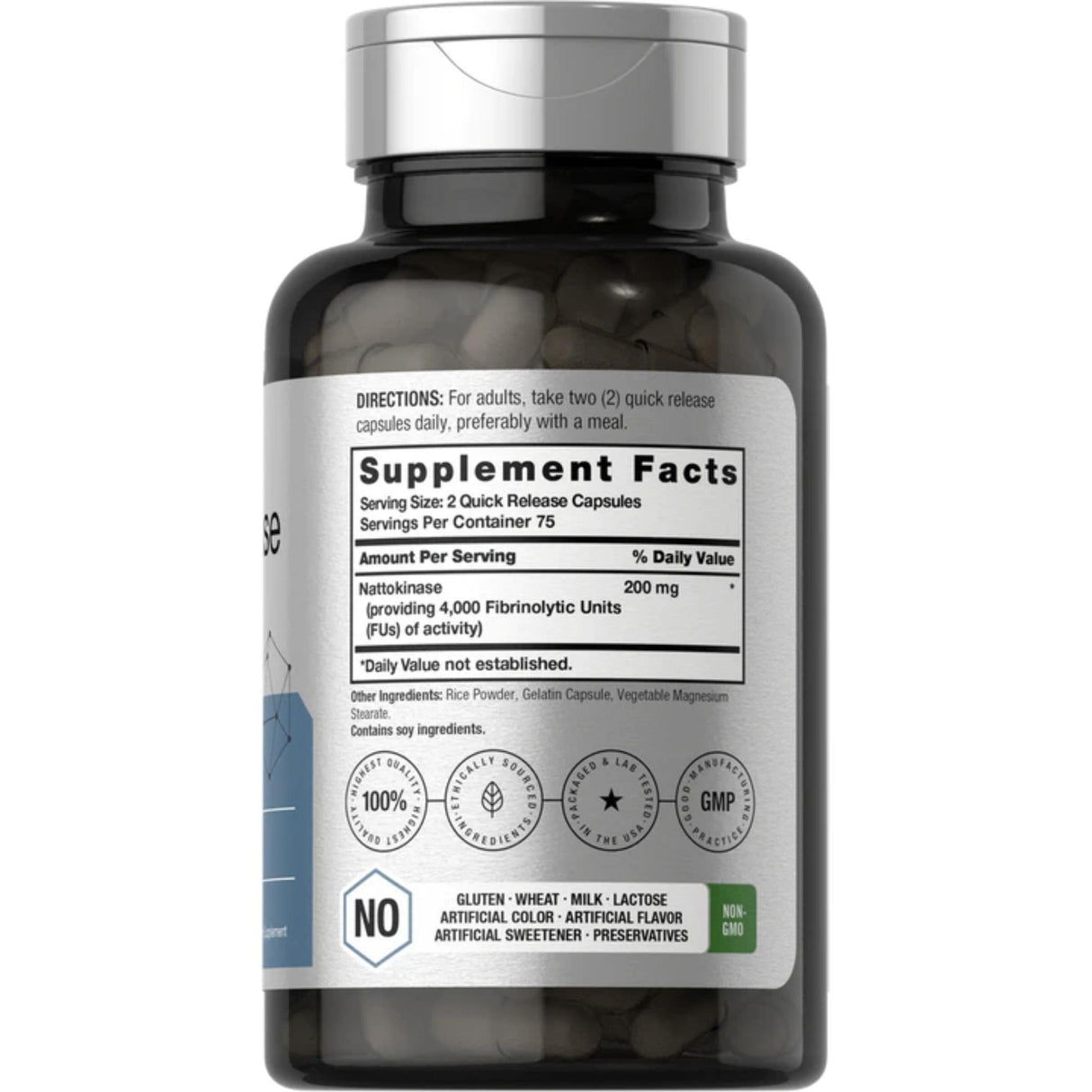 Nattokinase 4000 FU 150 Capsules by Horbaach General SUPPS247 