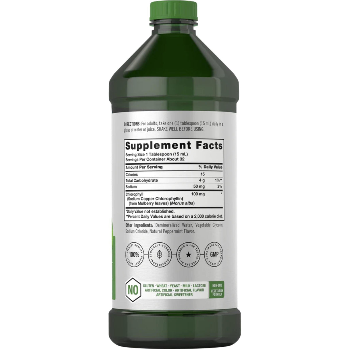 Liquid Chlorophyll 100mg | 16OZ Herbal Supplements SUPPS247 