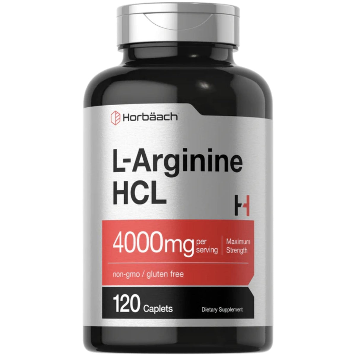 L-Arginine 4000mg | 120 Caplets | by Horbaach General SUPPS247  - Image 1