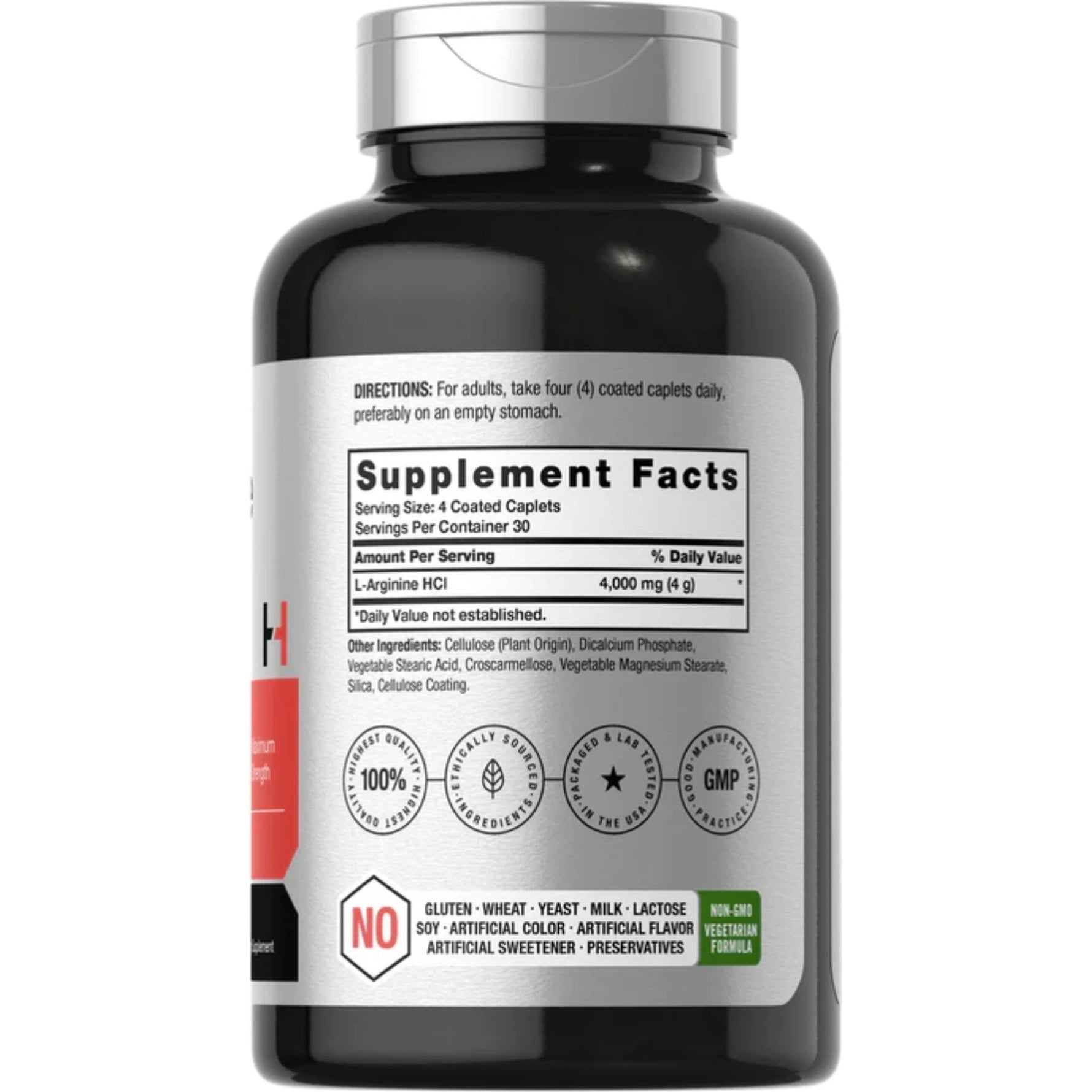 L-Arginine 4000mg | 120 Caplets | by Horbaach General SUPPS247 