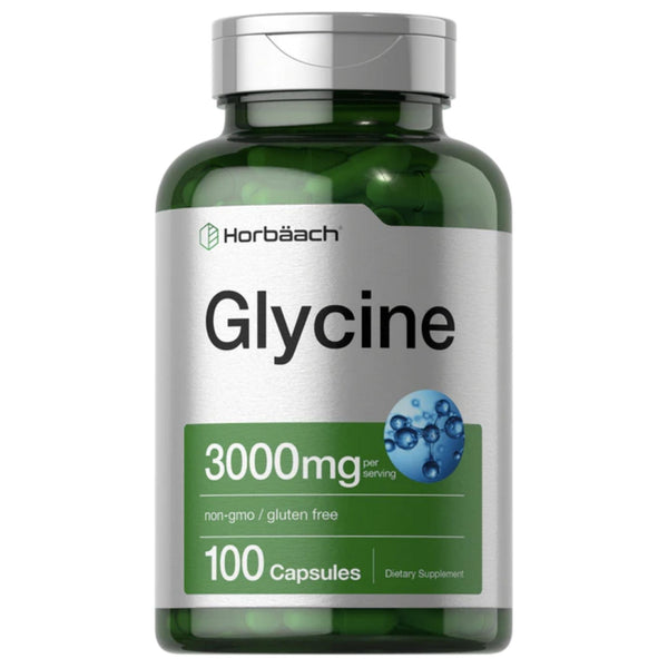 Glycine 3000 mg 100 Capsules  by Horbaach