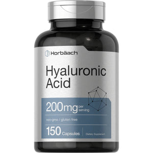 Hyaluronic Acid Supplement | 200 mg | 150 Capsules by Horbaach Hyaluronic Acid SUPPS247 